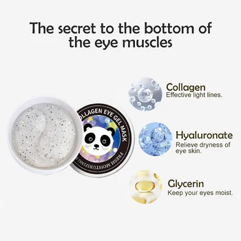 Yıldız Kollajen Göz Jeli Maskesi Anti-Aging Hyaluronik Asit Jel Kaldırmak Koyu Halkalar Solmaya Göz Çantası 60 Adet Göz Yamalar Güzellik Cilt Bakımı 2