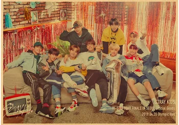 Koreaanse jongen groep ster retro art home muur fan collectie poster hoge kwaliteit print canvas art muursticker o855 2