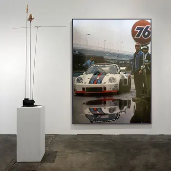 24 Saat Le Mans Automobil Martini Tuval Posterler ve Baskılar Nordic Poster Duvar sanat resmi Oturma Odası Ev Dekorasyon için 2