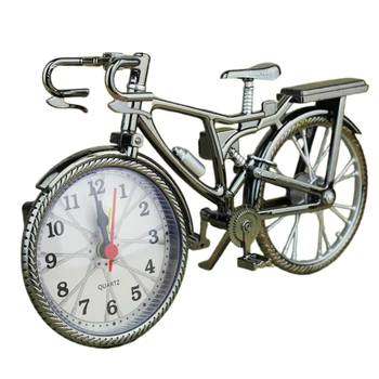 Ev Dekor Retro Bisiklet çalar saat Arapça Sayısal Bisiklet Şekli çalar saat Yaratıcı Masa Saati Serin çalar saat Sanat Eserleri 2