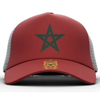 Fas Gençlik Dıy Ücretsiz Custom Made Adı Numarası Fotoğraf Mar Rahat Şapka ulusal bayrak Ma Krallık Arapça Arap Ülke beyzbol şapkası 3