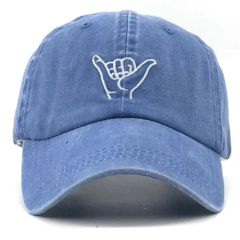 Yeni parmak işlenmiş şapka açık eğlence Yıkanmış Beyzbol Kapaklar Ayarlanabilir Hip Hop şapka %100 % Pamuk Kadın Erkek balıkçılık şapkalar 3