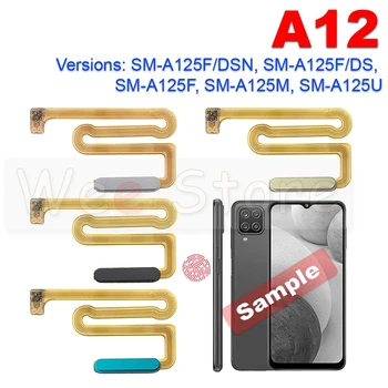 Orijinal Geri Düğmesi Parmak Tarayıcı Parmak İzi Sensörü Flex Kablo Samsung Galaxy A10S A11 A12 A107F A107 A115F A125F 3