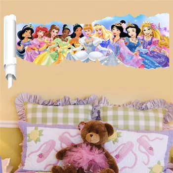 Disney prenses Duvar Çıkartmaları Duvar Çıkartmaları Çocuk Odaları için Ev Dekor kız hediye 3
