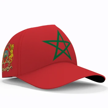 Fas Gençlik Dıy Ücretsiz Custom Made Adı Numarası Fotoğraf Mar Rahat Şapka ulusal bayrak Ma Krallık Arapça Arap Ülke beyzbol şapkası 4