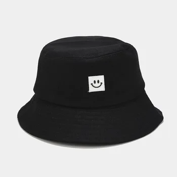 Katı Kadın Kova Şapka Yeni Şeker Renkler Gülümseme Yüz güneş şapkası Açık Spor Seyahat Plaj Kapaklar Balıkçı Şapka Hip Hop Kadın Kap 4