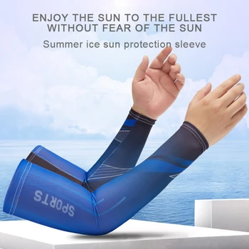Yeni Degrade Buz Kollu Güneş Koruyucu Kol Kollu kol muhafazası Buz İpek Kapakları Kolluk UV Koruma Bisiklet ve Sürüş Kadın Erkek 5