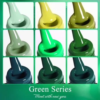 DOĞAN PRETTY Floresan Yeşil renkli jel tırnak ojesi 7ml Fransız Çivi Jel Yarı kalıcı Vernik Oje Gellack 5