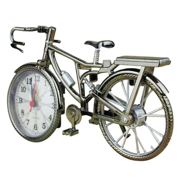 Ev Dekor Retro Bisiklet çalar saat Arapça Sayısal Bisiklet Şekli çalar saat Yaratıcı Masa Saati Serin çalar saat Sanat Eserleri 5